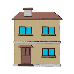 house icon over white background. vector illustration