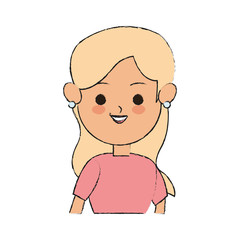 woman cartoon icon over white background. vector illustration