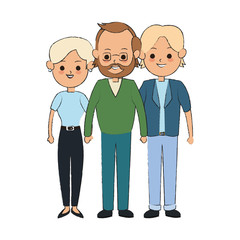 group of people icon over white background. vector illustration