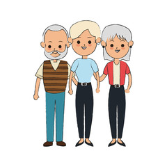 group of people icon over white background. vector illustration
