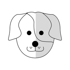 dog cartoon icon over white background. vector illustration