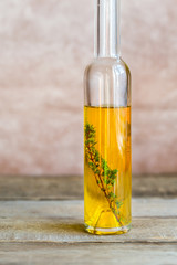 Bottle with olive oil