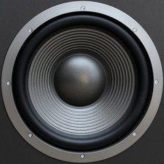 big speaker close-up