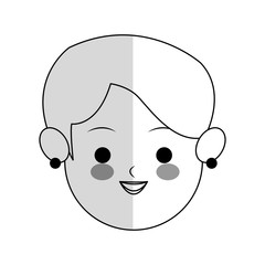 woman cartoon icon over white background. vector illustration