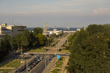 Widok na skwer Kościuszki w Gdyni