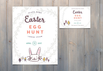 Easter Event Poster and Invitation Set