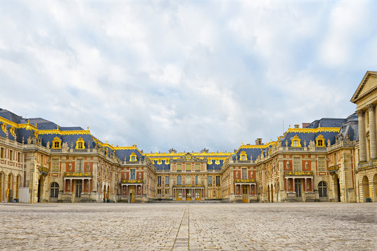 Versailles Palace Entrance,symbol Of King Louis XIV Power, France.