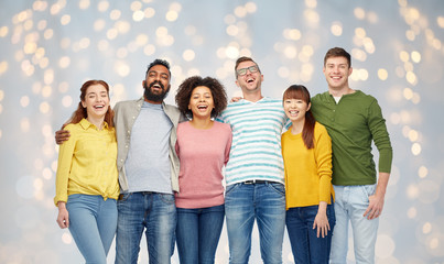 Obraz premium international group of happy smiling people