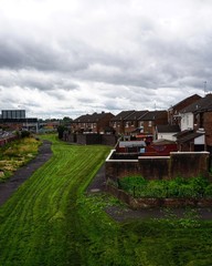 Fototapeta na wymiar Katholisches Wohnviertel in Belfast, Nordirland