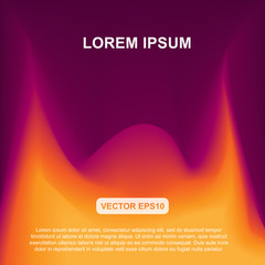 Yellow orange purple abstract background vector illustration