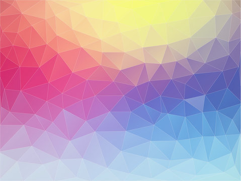 Multicolor Flat triangle texture