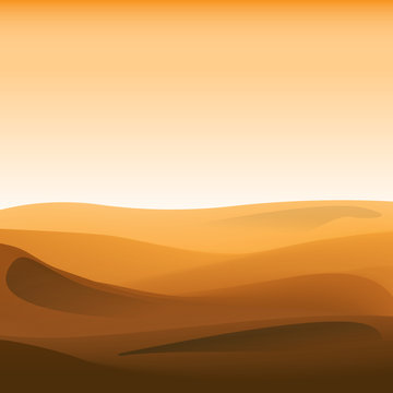 Desert abstract background vector illustration