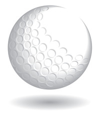 golf ball isolated on a white background