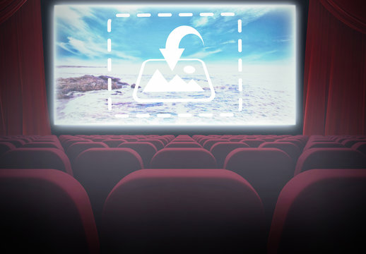 Movie Theatre Screen Mockup