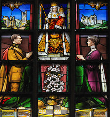 Stained Glass - King Albert I and Queen Elisabeth of Belgium