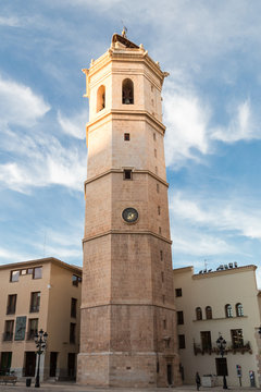 The Fadri, bell tower of the co-cathedral of Castell&oacute;n, Spain