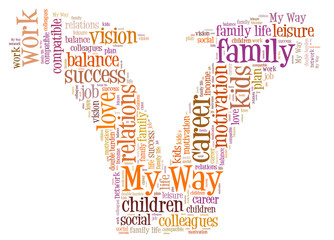 My way word cloud