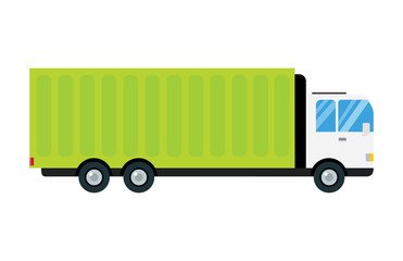 Delivery transport cargo truck vector illustration trucking car trailer transportation delivery business freight vehicle van logistic shipment