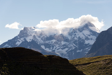 Obraz na płótnie Canvas Clouds Rolling into Patagonia