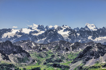 Fototapeta na wymiar High Altitude Landscape in Alps