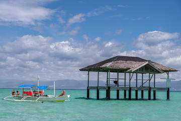 Beautiful beach Sand Bar at Dumaguete, Philippines