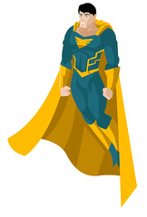 powerful superhero floating © matiasdelcarmine