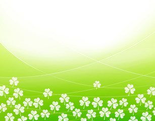 Obraz premium エコロジー エコ背景 自然環境 クローバー