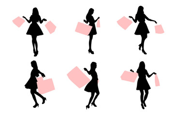 Obraz premium silhouette of woman