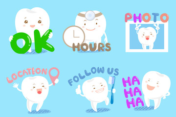 set of dental web design