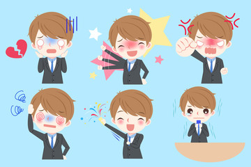 cartoon business man