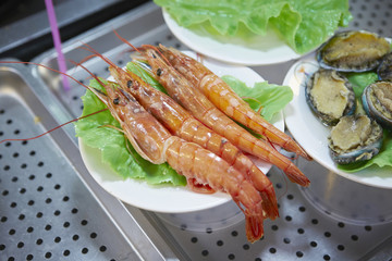 Raw prawns 