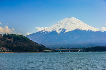 mt.Fuji in kawaguchiko lake,Kawaguchiko lake of Japan,Mount Fuji, Kawaguchi Lake, Japan.