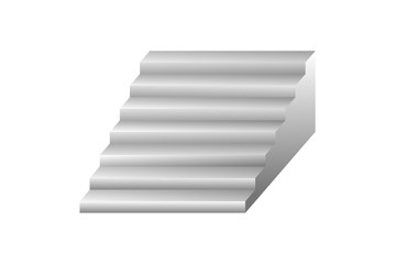 Stairs on white background , vector