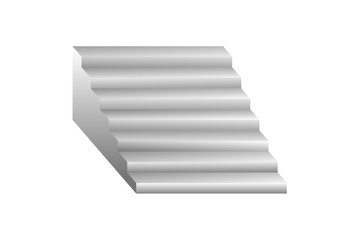 Stairs on white background , vector