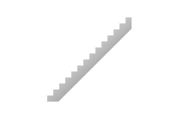 Stairs on white background , vector
