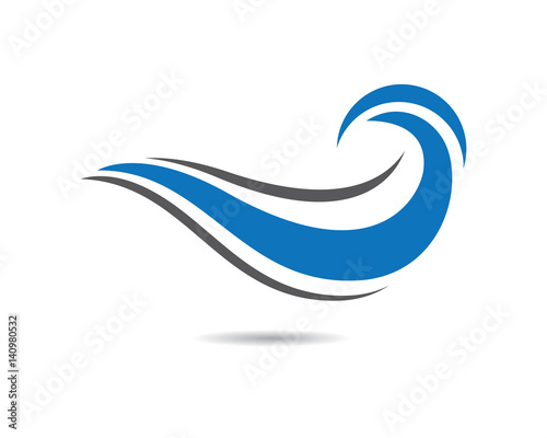 "Water wave Logo Template" Stock image and royalty-free vector files on Fotolia.com - Pic 140980532
