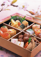 Boxed lunch for cherry blossoms viewing