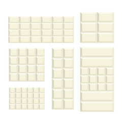 White Chocolate bar variation pattern background