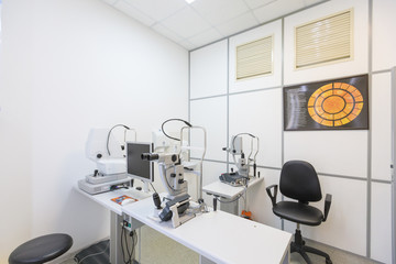 Ophthalmologist's office and hospital