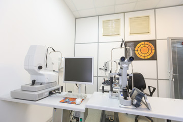 Ophthalmologist's office and hospital