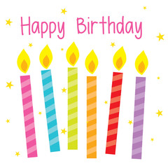 Birthday candles card