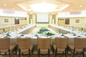 blur background, seminar event room