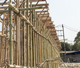 Concrete building is under construction