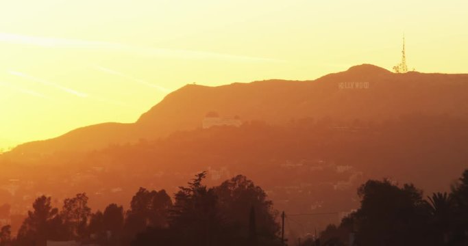 Griffith Observatory scenic sunset