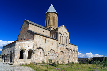 Fototapeta na wymiar Alaverdi Monastery in the Alazani valley. Kakheti region. Georgia