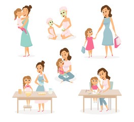 Mother and daughter set