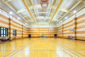 Fototapeta premium interior of empty basketball court