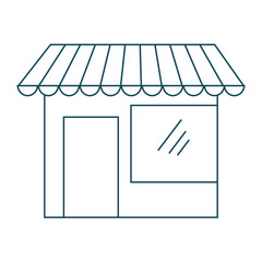 store building icon over white background. vector illustration