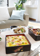 Flower viewing boxed lunch