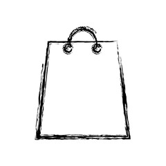 shopping bag icon over white background. vector illustration